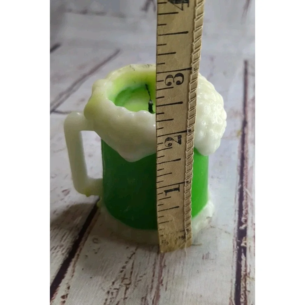 Enesco St. Patrick's Day Green Beer Candle God Bless The Irish‎